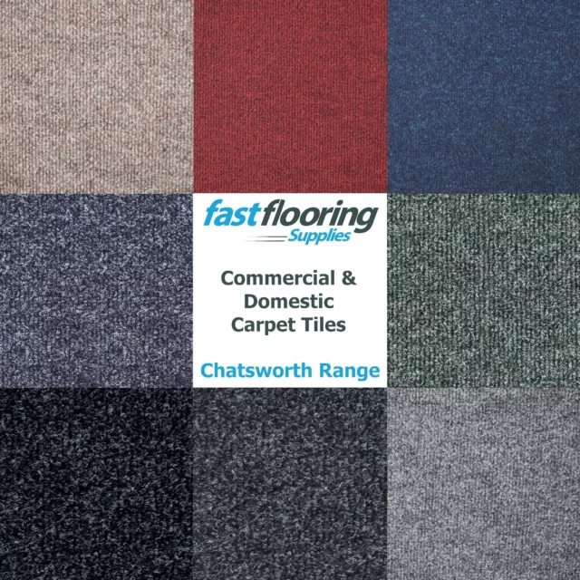 Quality Carpet Tiles 5m2 Box - Commercial / Domestic - Retail - Office Floor