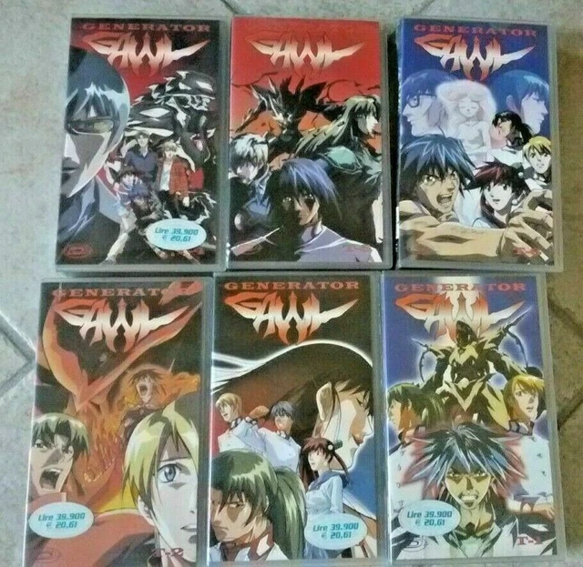 Generator Gawl  VHS LOTTO 6 PZ ANIME FANTASCIENZA CARTONE ANIMATO CULT ANNI 90