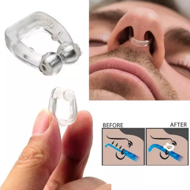 Dilatatore Valvola Nasale Noseclip In Silicone Previene Il Russamento 2 Pezzi