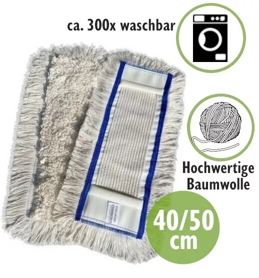 Profi-Plus Wischmopp Wischbezug Baumwollwischbezug 180-220g/m² bis 95° waschbar