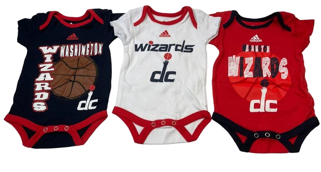 Adidas Nouveau Né Washington Sorciers Body 3-pc / Ensemble Bleu/Blanc/Rouge ,