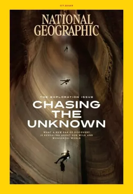 National Geographic Magazine July 2023 ~ Chasing The Unknown ~ New ~