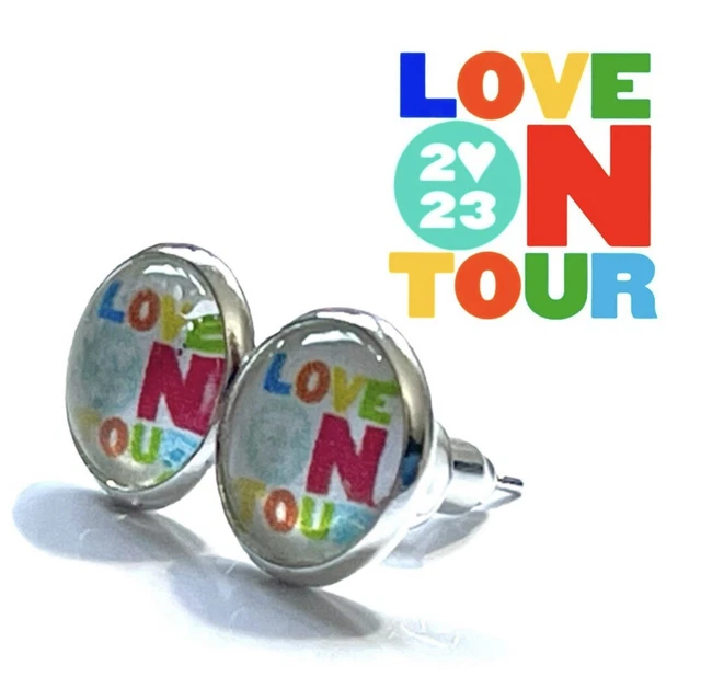 Harry Styles Love On Tour 2023 Orecchini a borchie cabochon