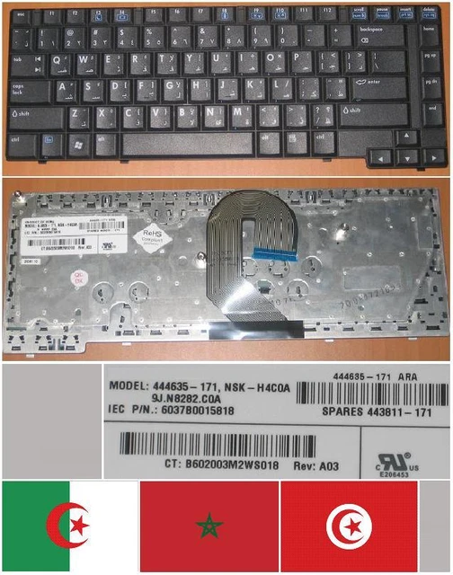 Clavier Toshiba AZERTY Belge – A600/M800/U400 – Neuf (emballage Ouvert) – Réf AEBU2B00050-BE
