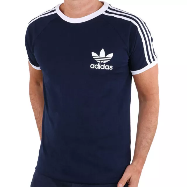 Adidas Originals Trefoil Logo California Design Casual Tee Shirts