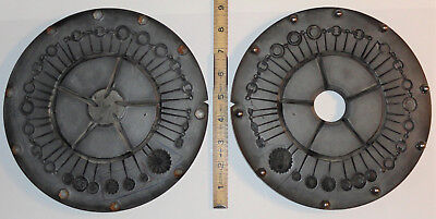 Vintage 9” Rubber Spin Casting Mold Floral Flowers Multi Part Necklace Jewelry