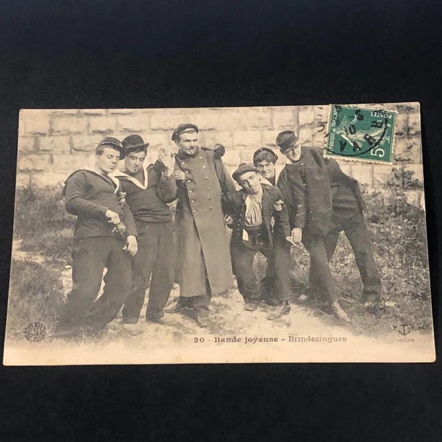CPA - Fantaisie - Marins militaire - bande joyeuse - Brindezingues