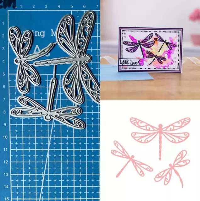 Metal Cutting Dies Scrapbooking Dragonfly Embossing Stencil Paper Card Crafts