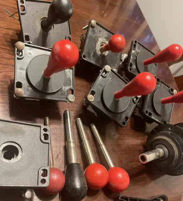 Vintage Arcade Cherry Red Ball Switch Joystick Atari Sega Taito🕹lot Of 11 Vintage Arcade Cherry Red Ball Switch Joystick Atari Sega Taito🕹lot Of 11