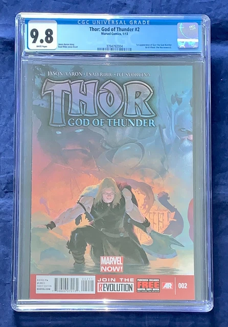 Thor God of Thunder #2 CGC 9.8 1st appearance Gorr the God Butcher & Necrosword
