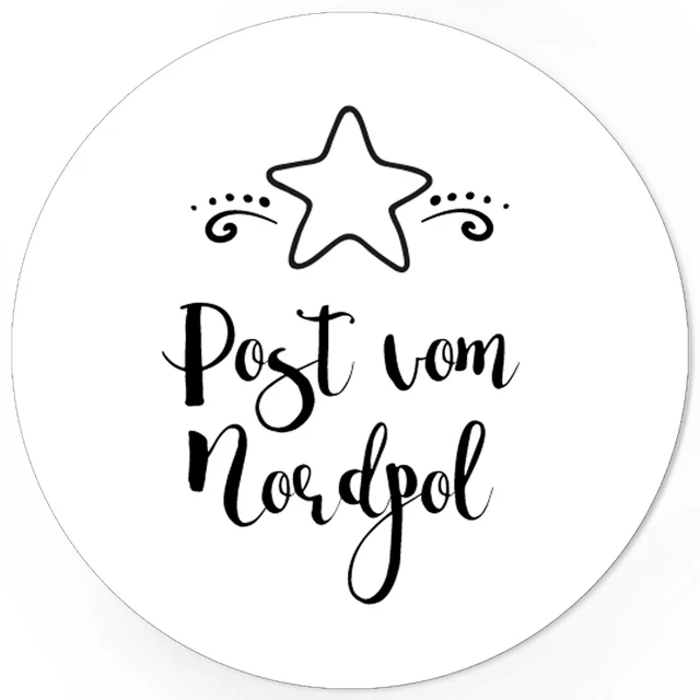 48 Weihnachtsaufkleber Geschenk Aufkleber Etiketten Weihnachten Xmas Nordpol 1