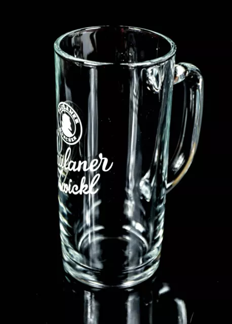 Paulaner Weissbier Zwickl Bier, Glas / Gläser Krug Seidel 0,3l "Donau"