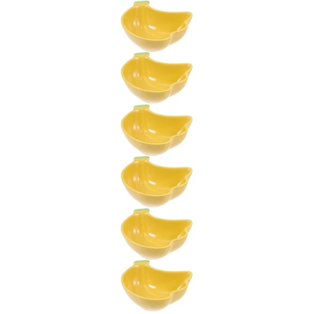 6 pz ciotola in ceramica portatile liscia ciotola per mangime per ratti per esigenze per animali domestici casa