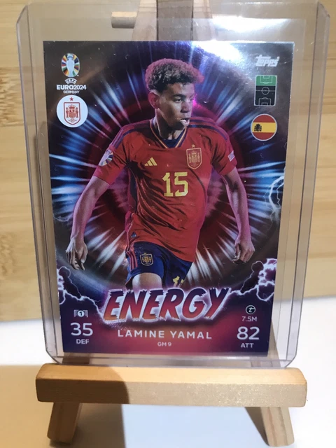 ENERGY LAMINE YAMAL Rookie Topps Euro 2024 Selección Española Nuevo $34