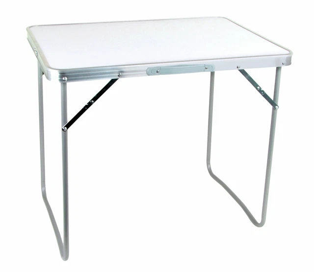 Table de camping pliante grise
