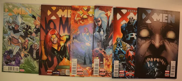 Extraordinary X-Men Lot of 6 #1,2,3,6,12,13 Marvel (2016) Comic Books Comics
