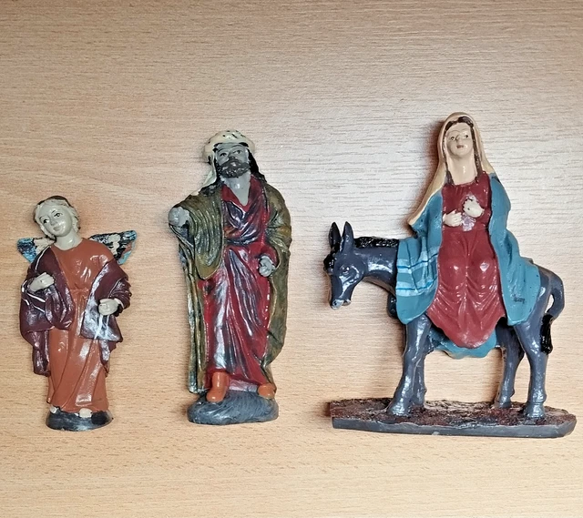 LOT DE 5 Anciens Santons De Crèche De Noel - Années 60 EUR 18,50