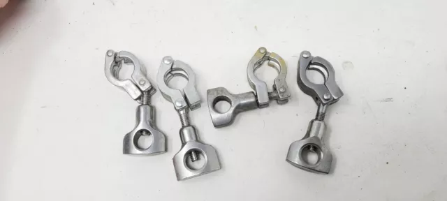 (4 Pack) Sanitary Pressure Tri Clamp | 1" Single Hinge