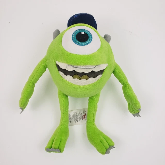 DISNEY PIXAR MONSTERS Inc Mike Wazowski 11" Plush MU Hat Braces 12.49