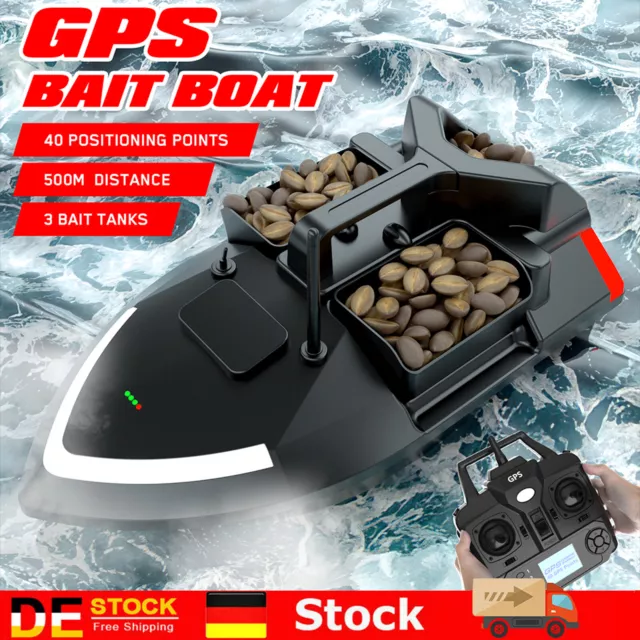 500M Kabello Futterboot GPS Köderboot Baitboat Fischerköder 12000mAh Fischfinder