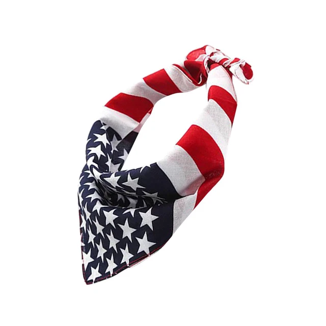American Flag Pattern Pet Lätzchen Dreieck Handtuch Multifunktionale Kr