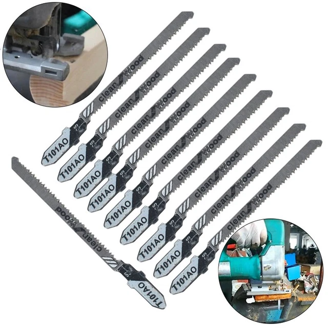 Hojas de sierra 3 pulgadas equipo escote HCS madera negro eje en T T101AO