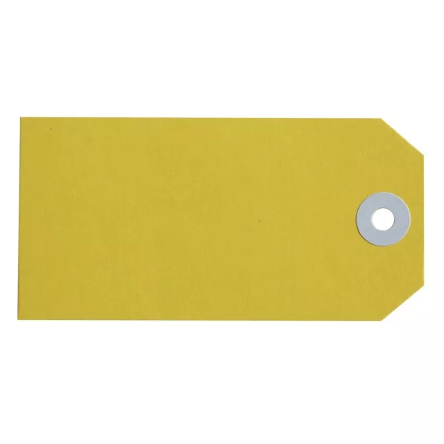 Avery 18140 Yellow Manilla Shipping Tags 160mm x 80mm Reinforced 1000/Pk  Size 8