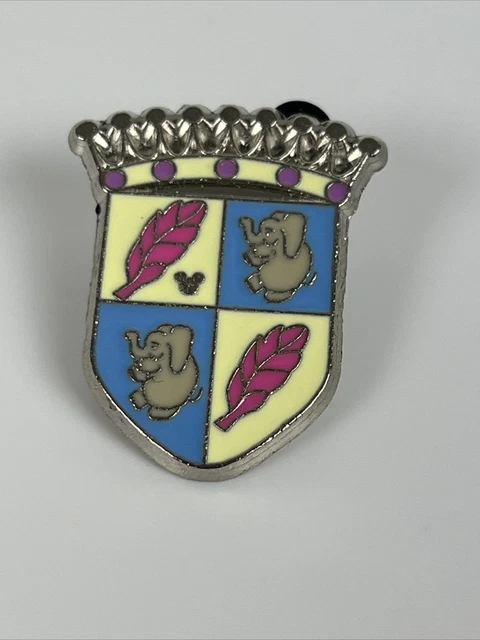 DISNEY Hidden Mickey HM Dumbo Crest FANTASYLAND Icon Elephant Shield Trading Pin