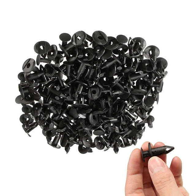 50PCS Auto Spingere Fermo Perno Corpo Paraurti Rivetto Modanatura Clip Accessori