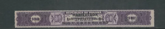 Panama 1915 Umsatz Impuesto De Consumo Ovpt Habilitada 28 Mai 1926 VF Gebraucht