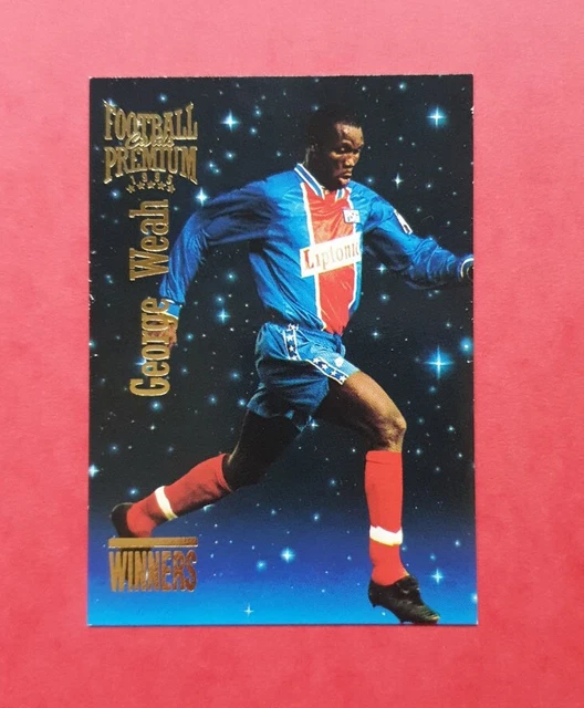Card French Football 93 panini George Weah ROOKIE RC #28 PSG Milan Ac