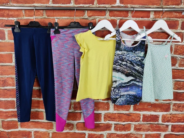 GIRLS BUNDLE AGE 5-6 YEARS NEXT M&S etc LEGGINGS TOP T-SHIRT ACTIVE KIDS 116CM
