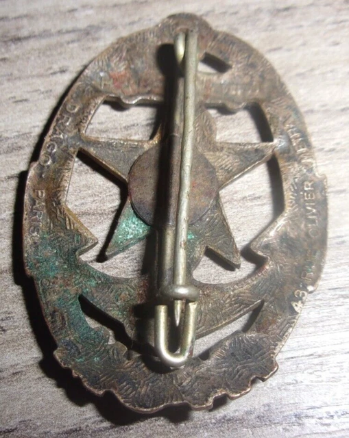 Plaque / Insigne Bronze RICM - Régiment D'Infanterie Coloniale Du Maroc - Militaire Français - Occasion