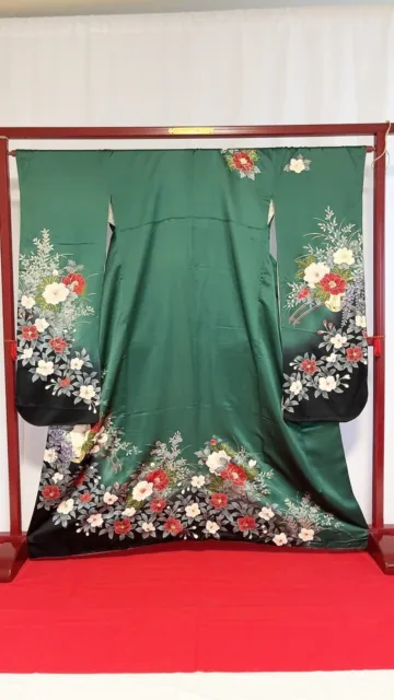 Japanese Kimono “Furisode” Pure Silk/