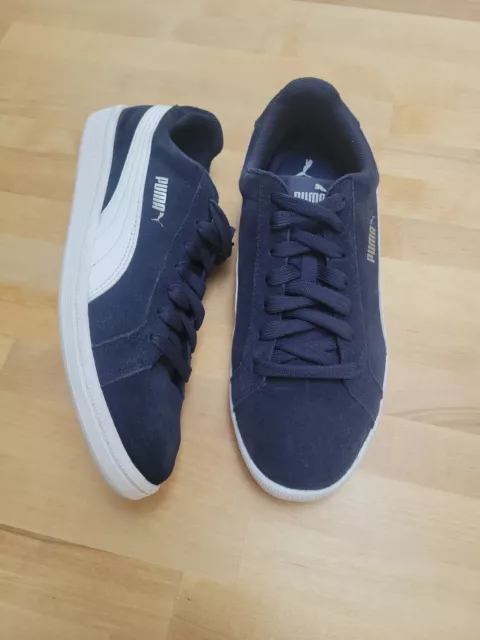 Puma Mens  Blue Suede Sneakers Mens Size 8.5*