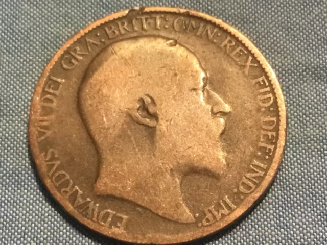 1903 Edward VII half Penny British halfpenny