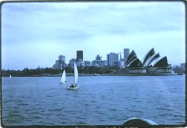 Opera House From Sydney Harbour Australia Jan 1970 Kodachrome Slide
