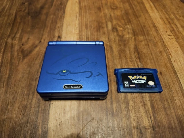 NINTENDO GAME BOY Advance SP Kyogre Shell, USB C and Pokemon