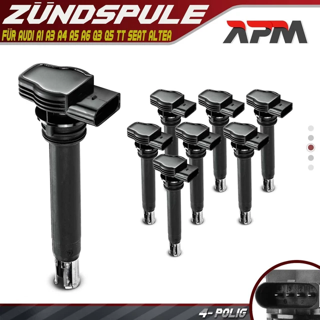 Frankberg Lot De 4 Bobines D'allumage Compatibles Avec A3 A4 A6 A8 TT
