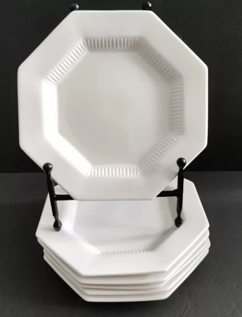 7 Nikko Classic Collection White Octagon Salad Plates 2 sets available