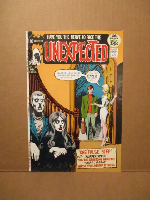 Unexpected 130 APPROVAL COVER 1971 Nick Cardy ZOMBIE GUESTS DC HORROR PROOF ART