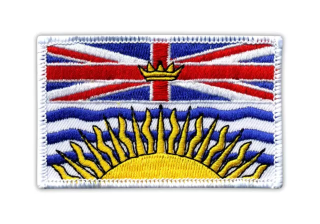 Flagge von British Columbia Aufnäher/Abzeichen bestickt