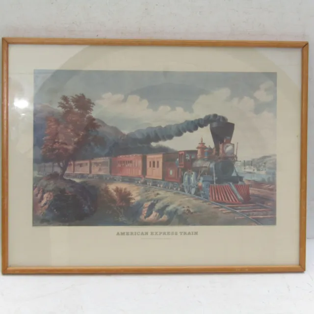 Terence Cuneo Similar Currier & Ives Framed American Steam Train Print