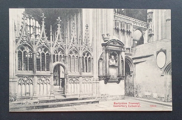 Unposted Stengel & Co Postcard - Martyrdom Transept, Canterbury Cathedral (b)