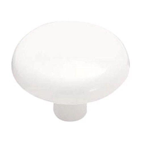 Amerock BP710-W White 1 1/4" Mushroom Cabinet Knob Pulls Shenandoah