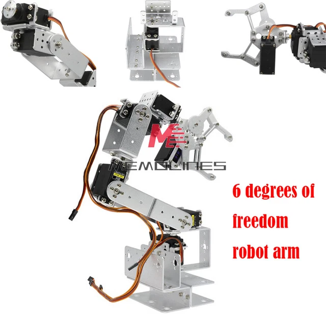 6 DOF Bras Mécanique Bras Robotique Pince Griffe Kit De Montage Robot