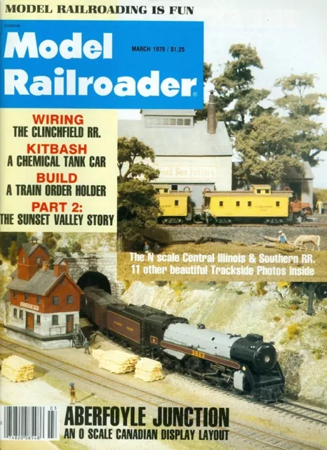 1979 Model Railroader Magazine: Aberfoyle Junction/N Scale Central Illinois & So