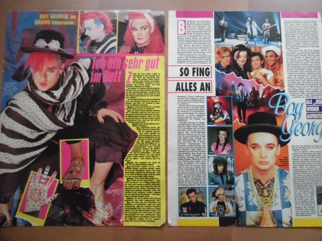 BOY GEORGE --- 2x Bravo-A4 Clipping B 389