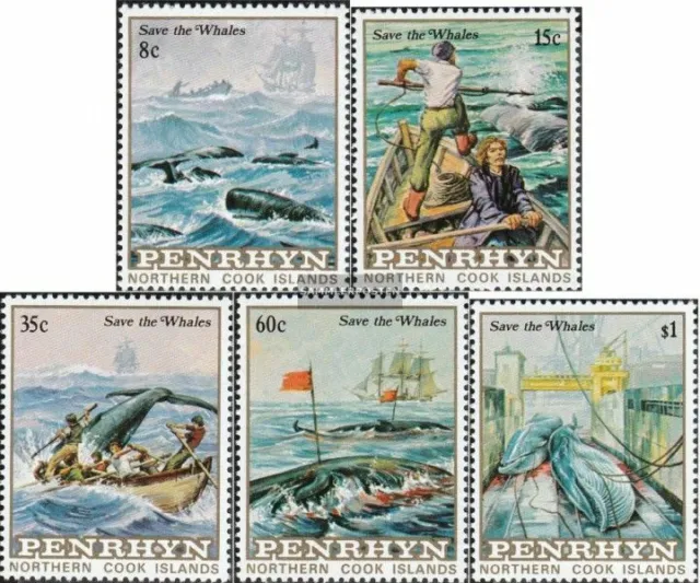 Penrhyn 310-314 (kompl.Ausg.) postfrisch 1983 Schutz der Wale