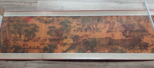Chinesische Rollbild 6.30 lang Qingming Flusses .Henan Art Bild Karte Bildniss